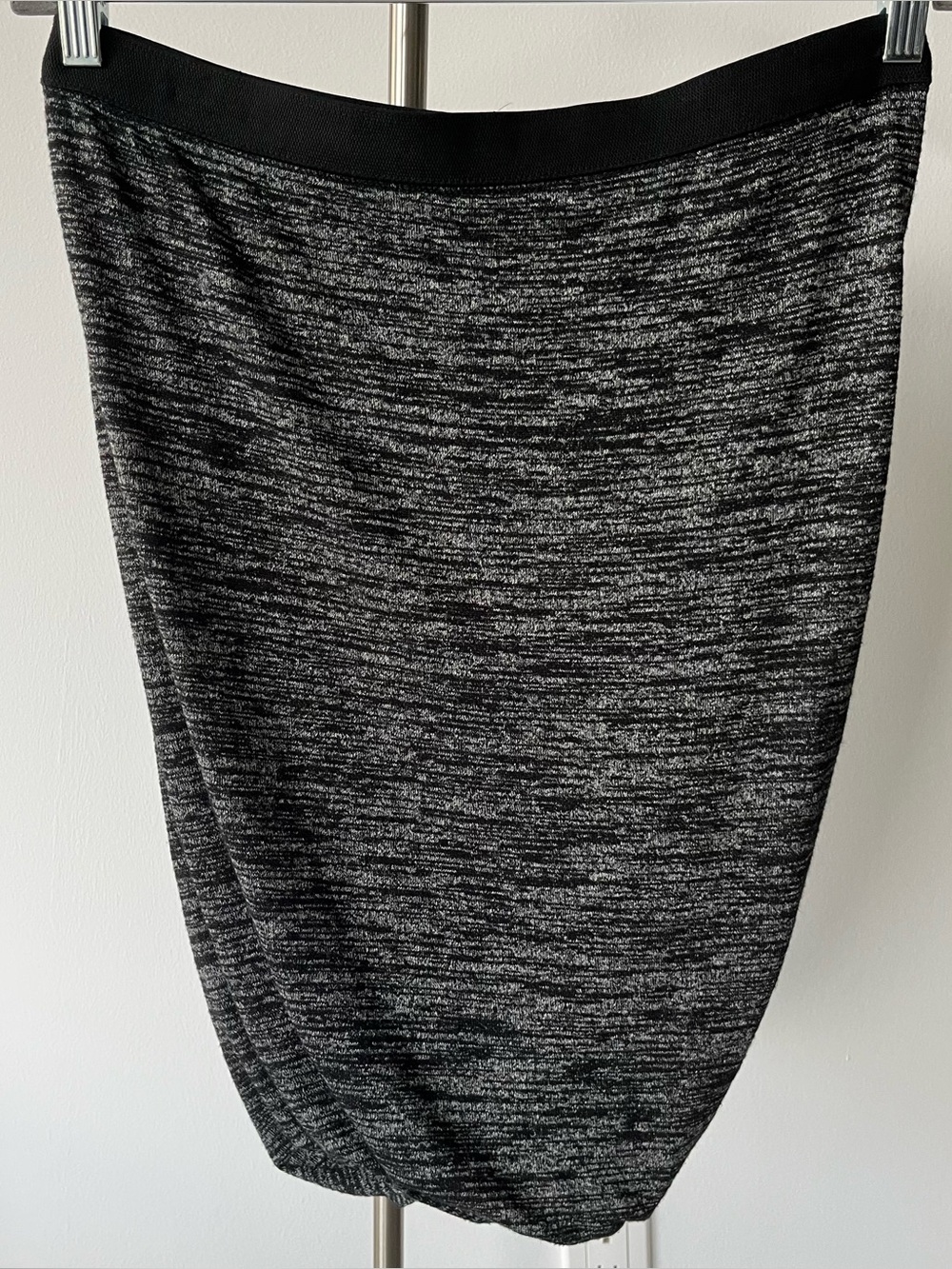 Alexander Wang Gray Twist Skirt with Black Trim